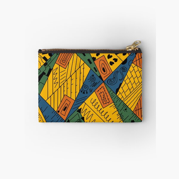 Item preview, background,hand drawn zigzag stripes, mexican, american ethnic backgrounds, orange. designed and sold by DMTJ.