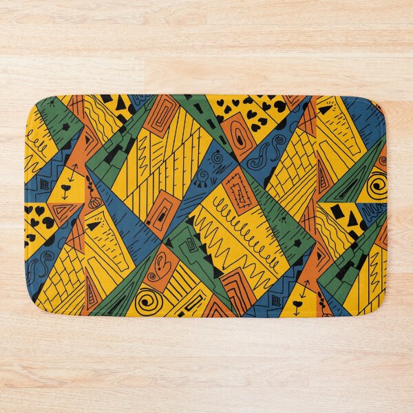 Item preview, background,hand drawn zigzag stripes, mexican, american ethnic backgrounds, orange. designed and sold by DMTJ.