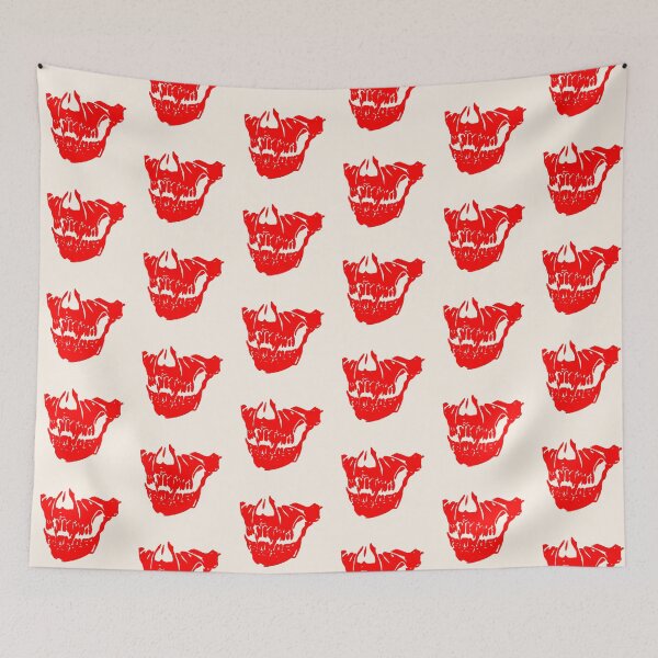 Item preview, Red lower half of skull face  designed and sold by Nnone.