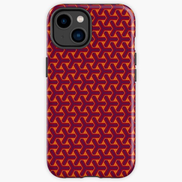 Tripod Pattern red iPhone Tough Case
