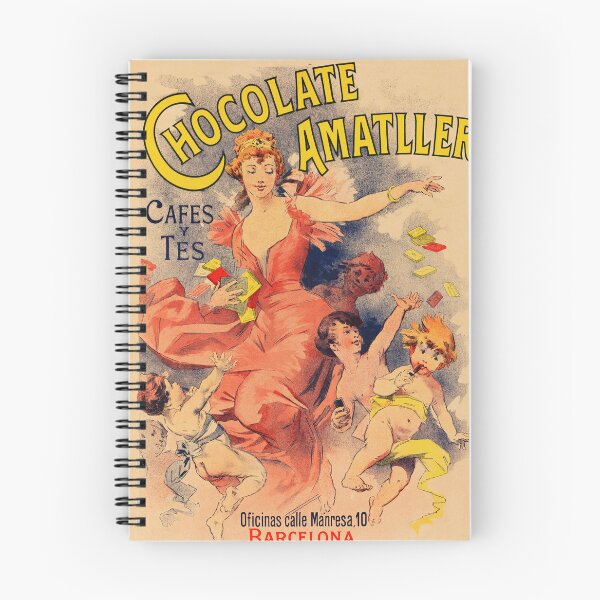 Item preview, CHOCOLATE AMATLLER Cafes Y Tes 1893 French Art Nouveau Poster by Jules Cheret designed and sold by retroposters.