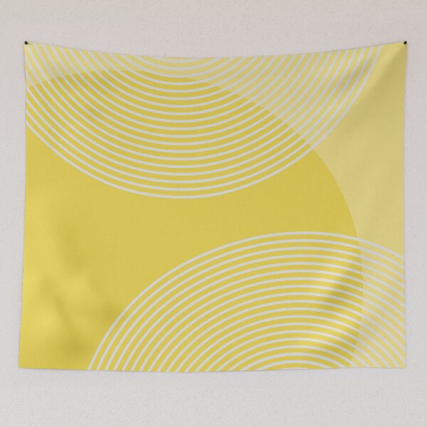 Item preview, Circles on yellow background designed and sold by KMA Home Design.