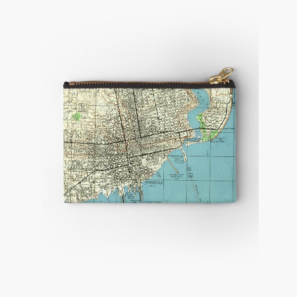 Item preview, Vintage Map of Pensacola Florida (1944)  designed and sold by BravuraMedia.