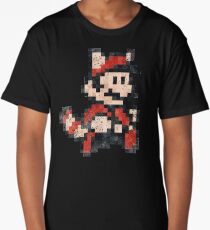 Super Mario Bros 3 Vintage Pixels V02 Long T-Shirt