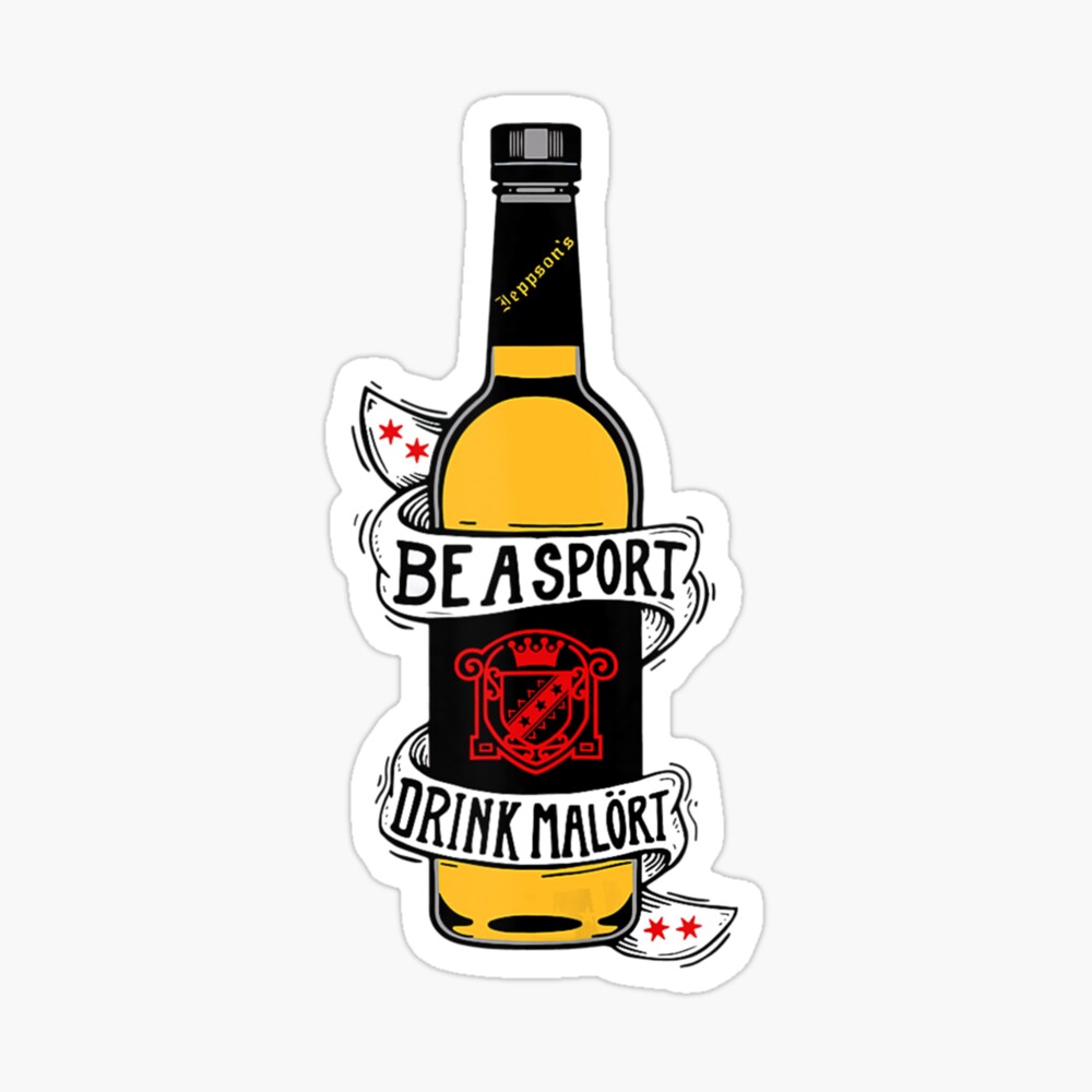 malort chicago Sticker for Sale by madwalb