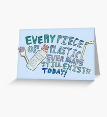 Plastic Awareness Greeting Card