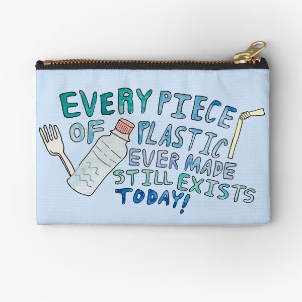 Plastic Awareness Zipper Pouch