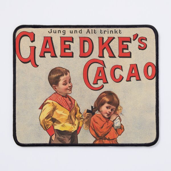 Item preview, GAEDKE CACAO Made in Brunn and Hamburg Vintage German Chocolate Advertising Poster designed and sold by retroposters.