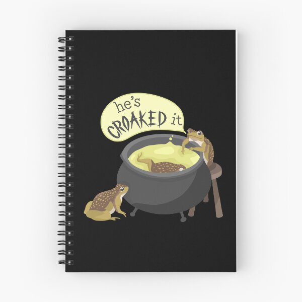 Item preview, Croaked It Toad with a Cauldron Halloween designed and sold by Jo Brookes Illustration.