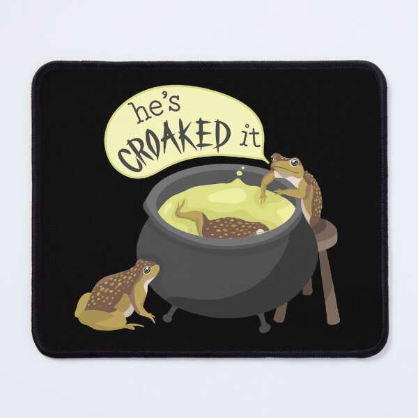Item preview, Croaked It Toad with a Cauldron Halloween designed and sold by Jo Brookes Illustration.