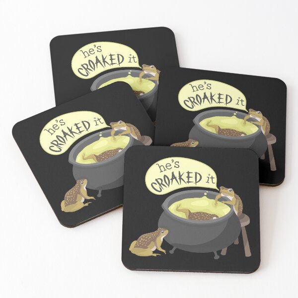 Item preview, Croaked It Toad with a Cauldron Halloween designed and sold by Jo Brookes Illustration.