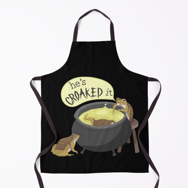 Item preview, Croaked It Toad with a Cauldron Halloween designed and sold by Jo Brookes Illustration.