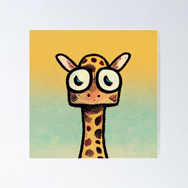 Item preview, cute giraffe designed and sold by Shr00mDesign.