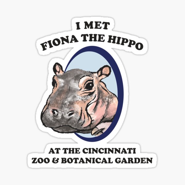 Vista previa del artículo con la obra «Fiona el Hipopótamo», diseñado y vendido por DesignsByEmma.