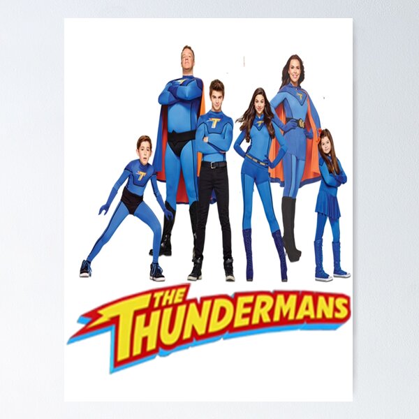 Quadro Poster Os Thundermans Com Moldura Natural
