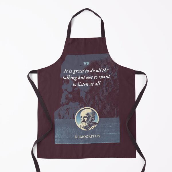 Item preview, Democritus - It is greed to do all the talking but not to want to listen at all designed and sold by Syahrasi.