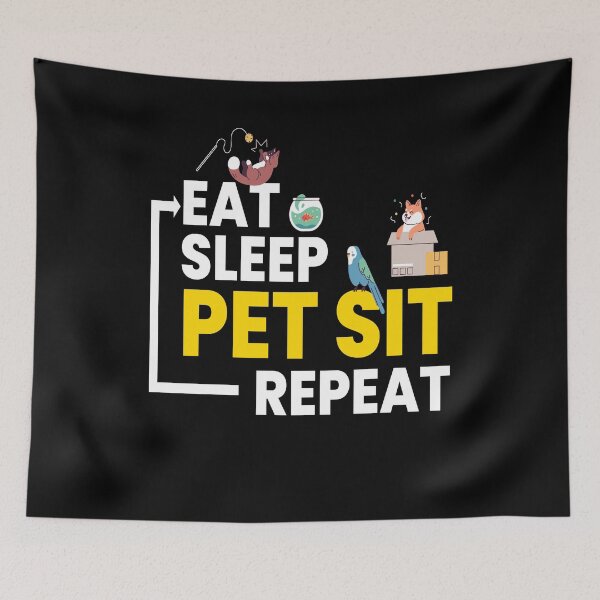 Item preview, Eat Sleep Pet Sit Repeat Petsitting designed and sold by MooonTees.