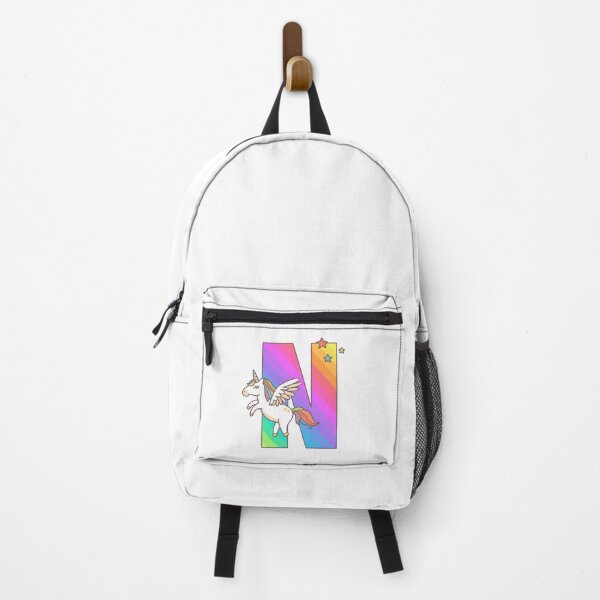 Item preview, Unicorn Monogram Letter N Initial Cute Birthday Gift designed and sold by Delightfully Cynical.