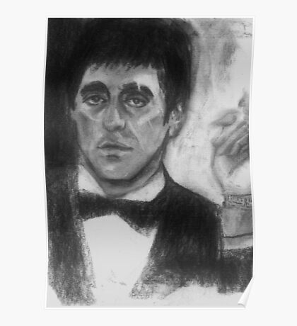 Scarface Drawing: Posters | Redbubble