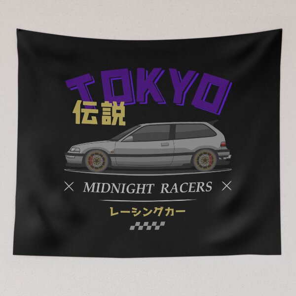 Item preview, Midnight Racer Silver Kanjo EF JDM designed and sold by goldentuners.