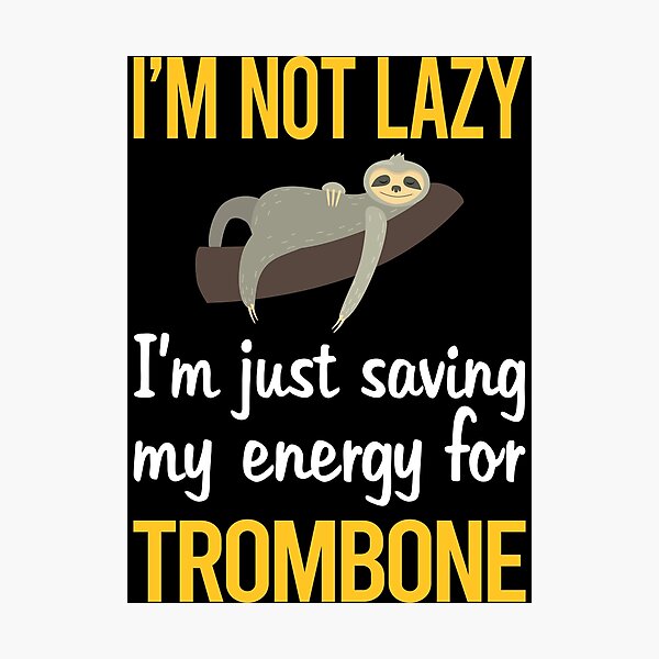Item preview, Saving Energy Trombone Trombonist designed and sold by Dividestore.