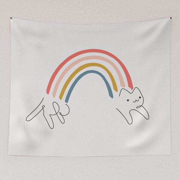 Item preview, Rainbow Cat 1 designed and sold by ilovedoodle.