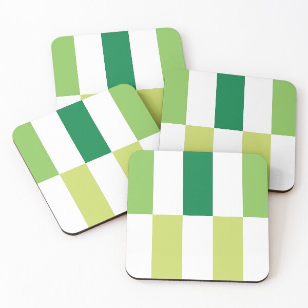 Item preview, Green and white vertical striped designed and sold by darshants.