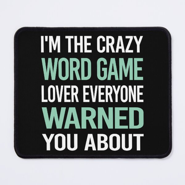Item preview, Crazy Lover Word Games designed and sold by BimBamFrank.