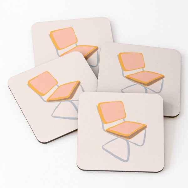 Item preview, Retro Yellow and Pink Metal Chair designed and sold by HeyKCU.
