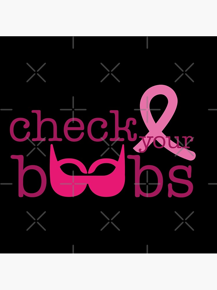 Check your boobs! October is Breast cancer awareness month Sticker for  Sale by HROC
