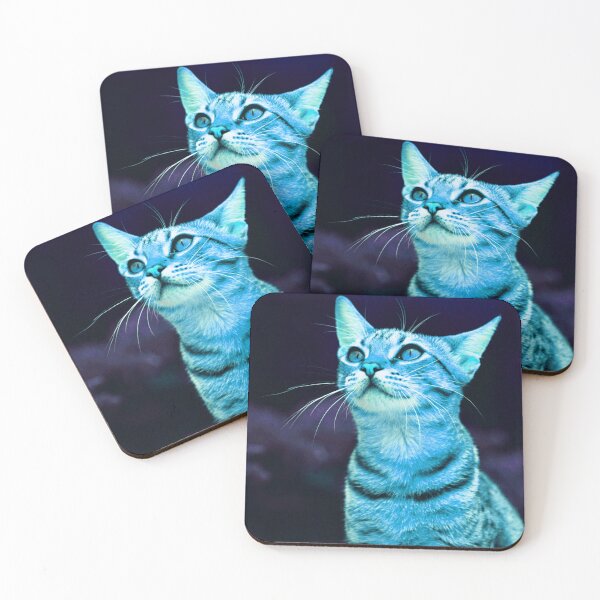 Item preview, Cute blue cat designed and sold by Amadej.