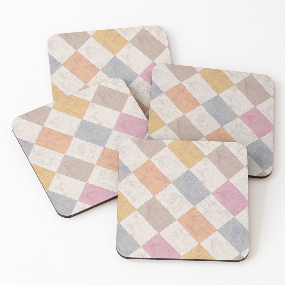 Item preview, Coasters (Set of 4) designed and sold by HandMeDownMuse.
