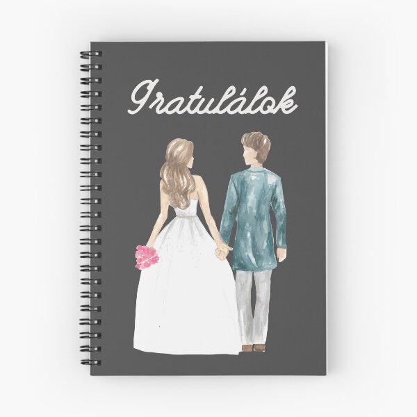 Item preview, Gratulálok (congratulations in Hungarian language) wedding couple, wedding, romance, Hungary, Hungarian  designed and sold by Pommallina.