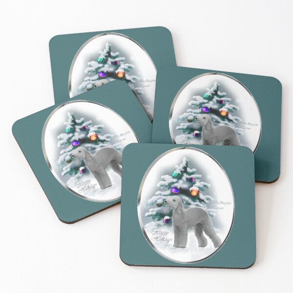 Item preview, Bedlington Terrier Christmas Holiday Art Gifts designed and sold by springdaleshops.