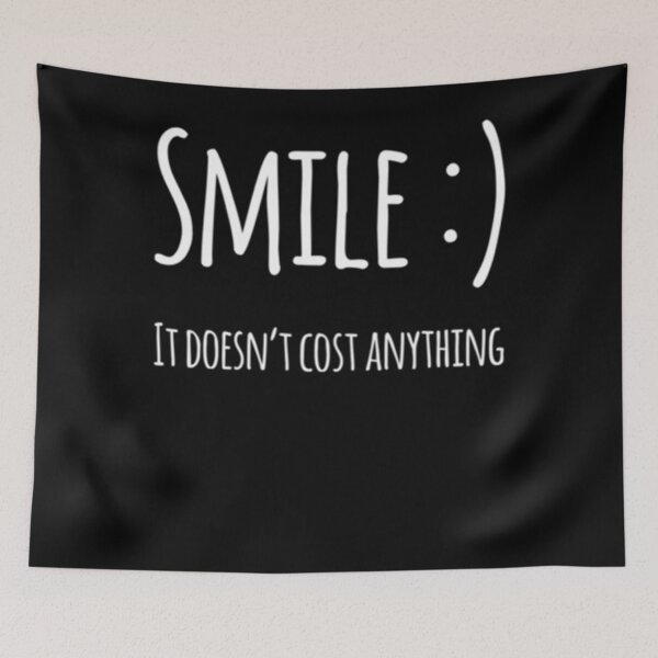 Item preview, Smile - It doesn't cost anything - White Font 4 Classic T-Shirt designed and sold by ThijmenDongen.