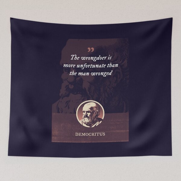 Item preview, Democritus - The wrongdoer is more unfortunate than the man wronged designed and sold by Syahrasi.