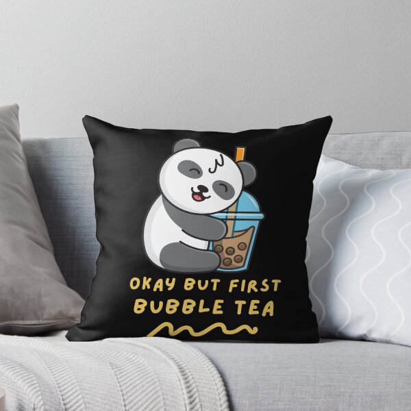 Item preview, Okay But First Bubble Tea Cute Kawaii Bubble Tea Lover Panda designed and sold by Artistusha.
