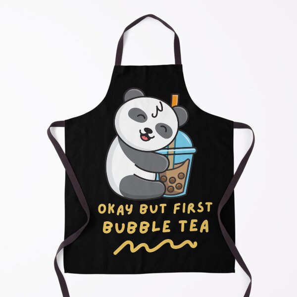 Item preview, Okay But First Bubble Tea Cute Kawaii Bubble Tea Lover Panda designed and sold by Artistusha.