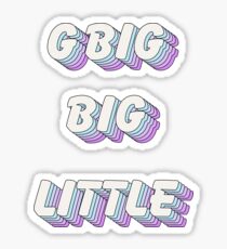 pop art - big little gbig Sticker