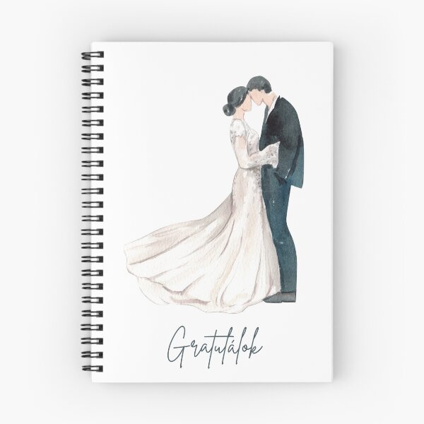 Item preview, Gratulálok (congratulations in Hungarian language) groom and bride, wedding, romance, Hungary, Hungarian  designed and sold by Pommallina.