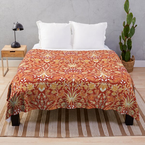 Item preview, William Morris Hyacinth Print, Mandarin Orange designed and sold by Marymarice.