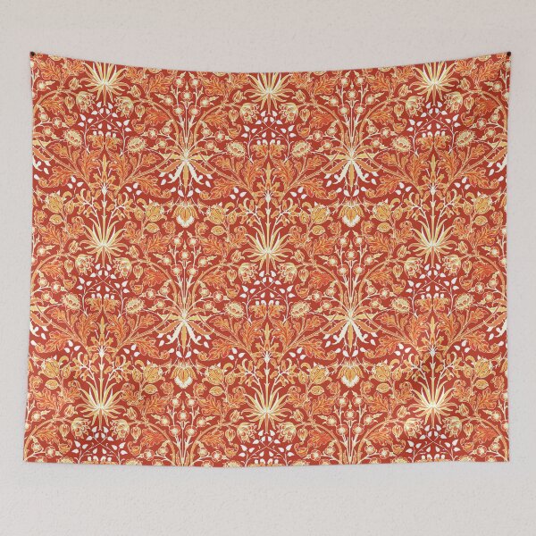 Item preview, William Morris Hyacinth Print, Mandarin Orange designed and sold by Marymarice.