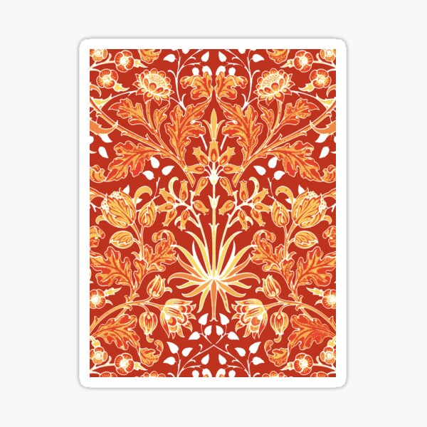 Item preview, William Morris Hyacinth Print, Mandarin Orange designed and sold by Marymarice.