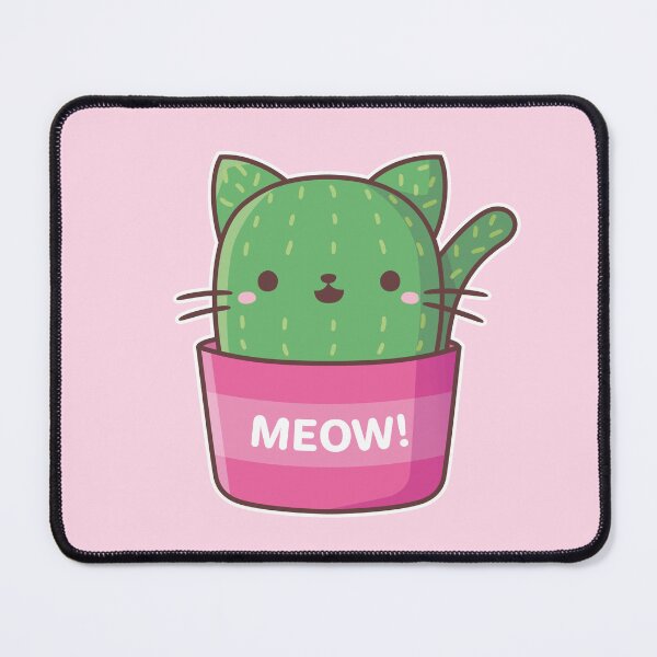 Item preview, Cute Cat Cactus Plant Pun designed and sold by rustydoodle.
