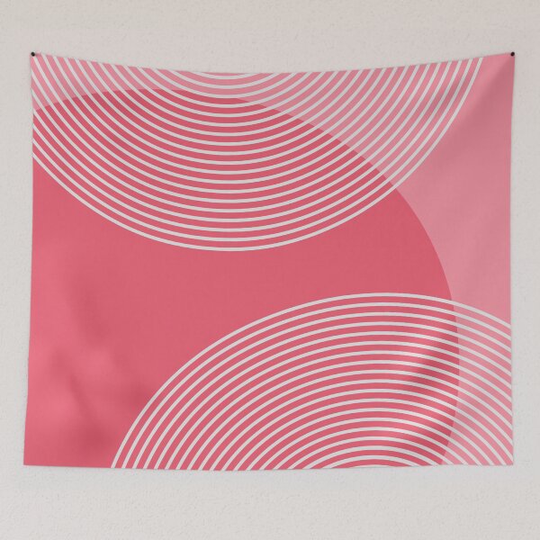 Item preview, Circles on red background designed and sold by KMA Home Design.