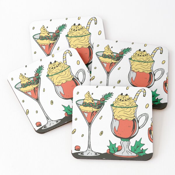 Item preview, featuring four cocktail drinks - Tropical drinks and cocktails designed and sold by Palteeshop.