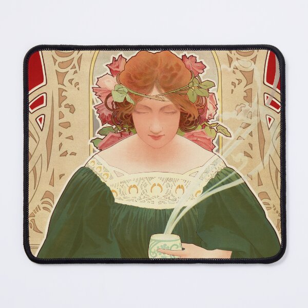 Item preview, HELM COCOA Helmond Holland Chocolate Drink 1899 Art Nouveau Poster by Privat Livemont  designed and sold by retroposters.