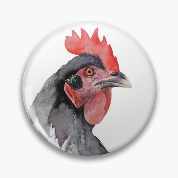 Item preview, Black hen , hen portrait designed and sold by JoannaPol.