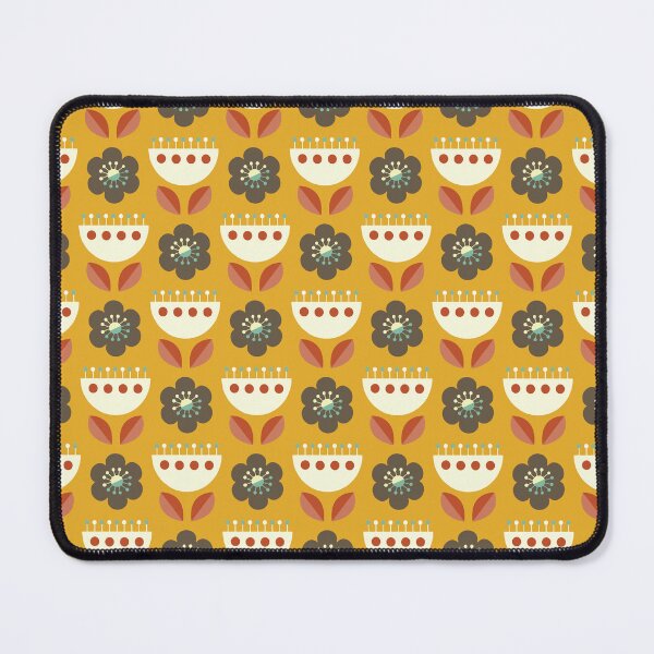 Item preview, Blomma, 70s Mid Century Retro Flower Seamless Pattern - Retro Styles designed and sold by BesanoStyle.