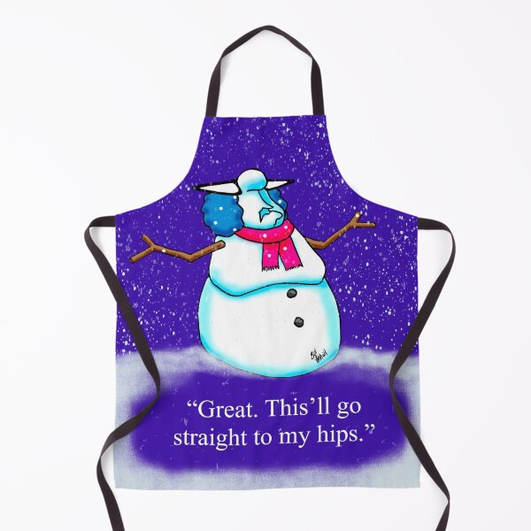 Item preview, Funny Spectickles Cartoon Holiday Snowman and Snowwoman designed and sold by abbottoons.